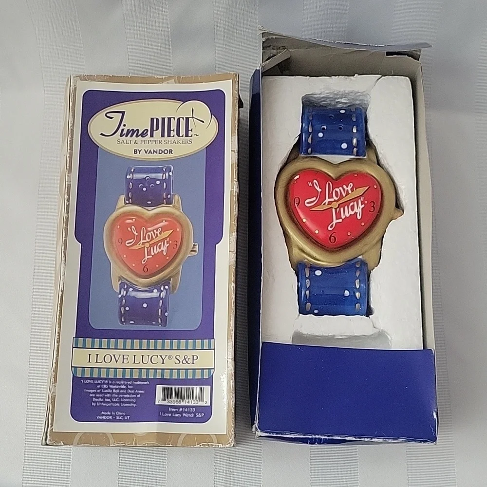 I Love Lucy Timepiece Salt and Pepper Shaker by Vando